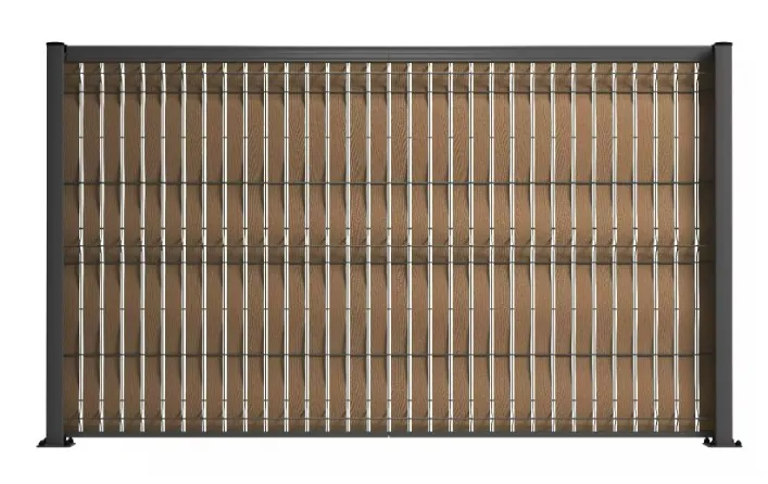 Brise vue en bois composite TECK 3D Wood