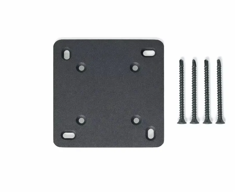 Platine aluminium pour poteau angle variable Gris anthracite 7016