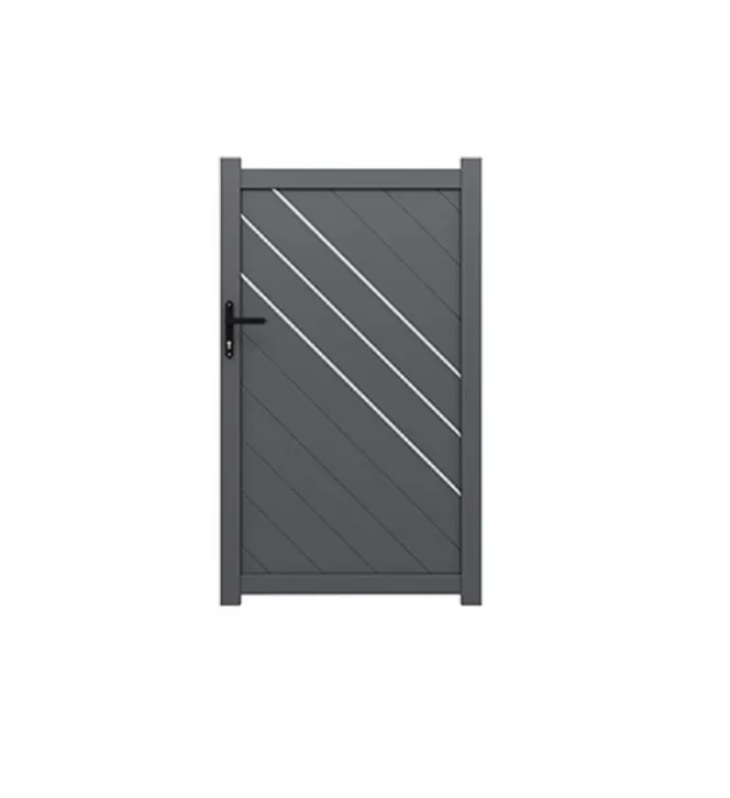Portillon aluminium Éclipse - Gris 7016