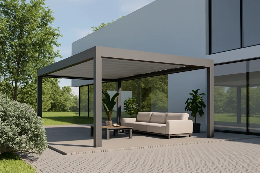 Pergola bioclimatique aluminium NOVA - Autoportée