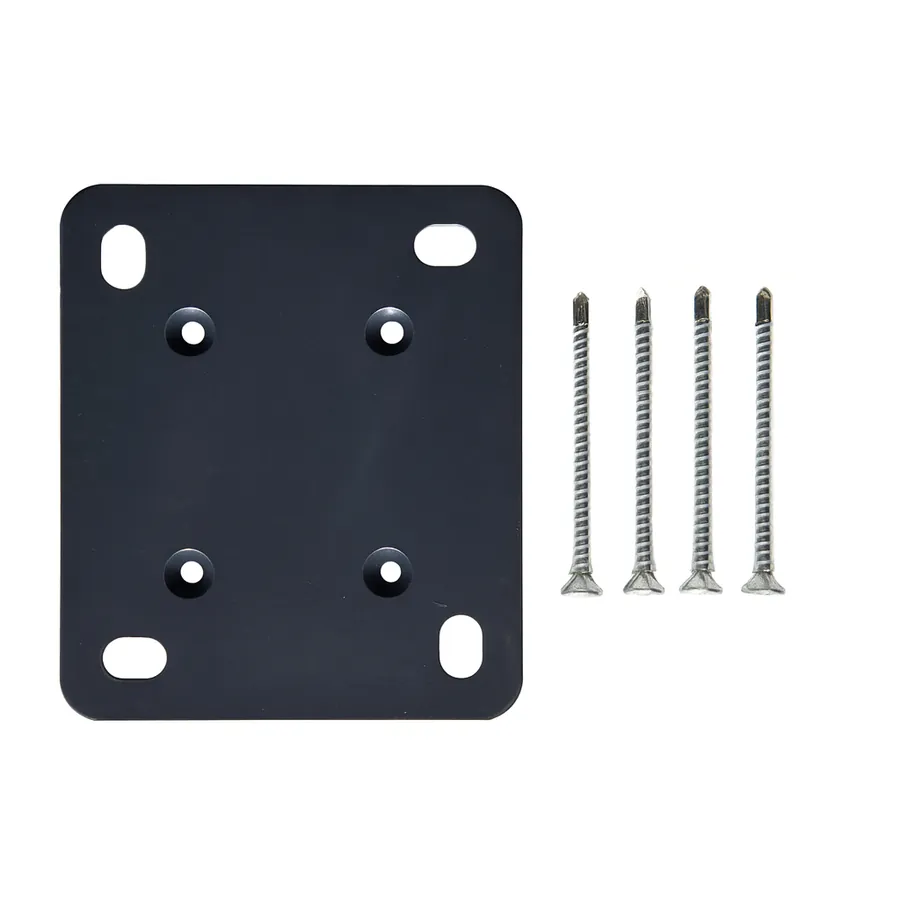Platine aluminium pour poteau 72x45 Gris anthracite 7016
