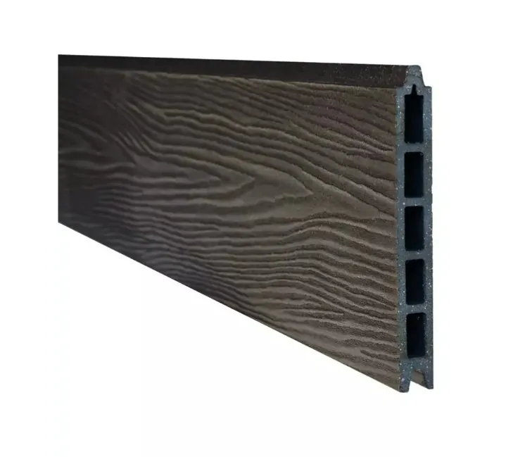 Lame de clôture en bois composite - Gris Foncé